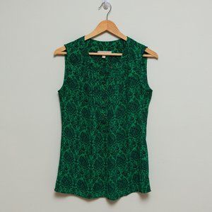 Emerald Green Sleeveless Blouse from Banana Republic size XS